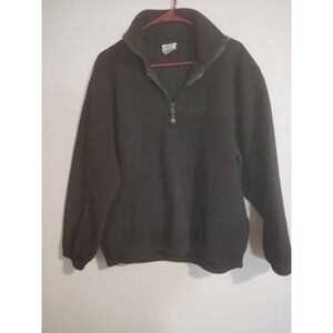 Colorado Timberline Men's Black Polyester 1/4 Zip Pullover Fleece Jacket Size M